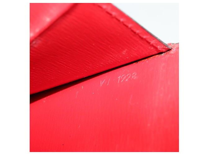 LOUIS VUITTON Borsa a Spalla Capuchin Epi Rossa M52347 LV Auth 140925 Rosso - vista 12