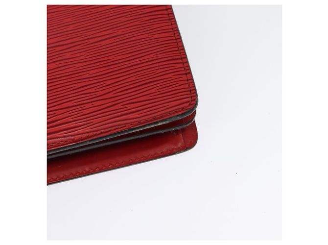 LOUIS VUITTON Borsa a Spalla Capuchin Epi Rossa M52347 LV Auth 140925 Rosso - vista 16
