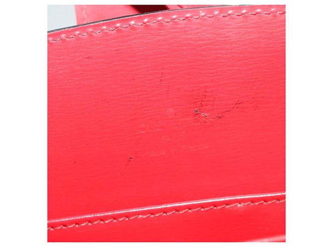 LOUIS VUITTON Borsa a Spalla Capuchin Epi Rossa M52347 LV Auth 140925 Rosso - vista 17