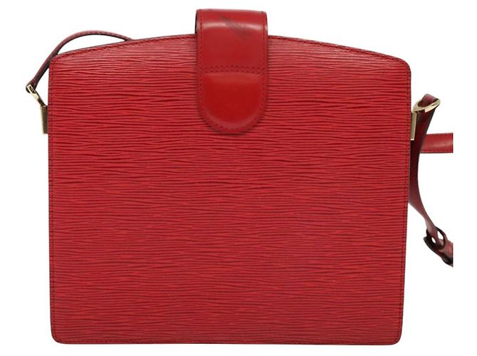 LOUIS VUITTON Borsa a Spalla Capuchin Epi Rossa M52347 LV Auth 140925 Rosso - vista 2