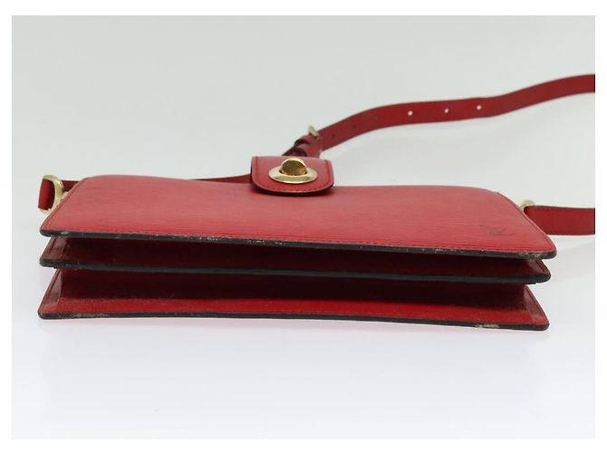LOUIS VUITTON Borsa a Spalla Capuchin Epi Rossa M52347 LV Auth 140925 Rosso - vista 5