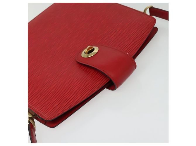 LOUIS VUITTON Borsa a Spalla Capuchin Epi Rossa M52347 LV Auth 140925 Rosso - vista 6