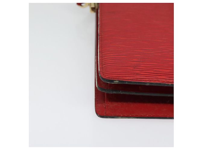 LOUIS VUITTON Borsa a Spalla Capuchin Epi Rossa M52347 LV Auth 140925 Rosso - vista 9