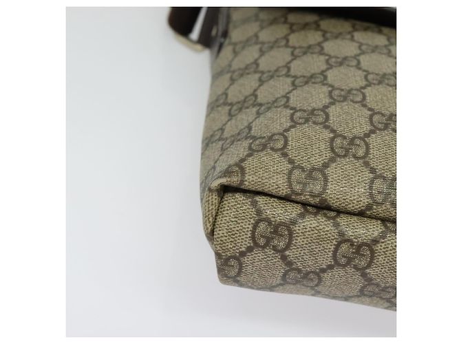 Bolso de Hombro GG Supreme PVC Beige Plata de GUCCI 223666 Auth ep10673 - vista 10