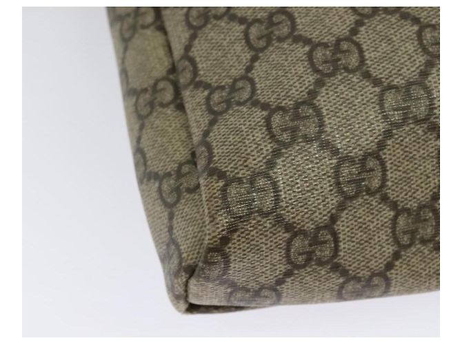 Bolso de Hombro GG Supreme PVC Beige Plata de GUCCI 223666 Auth ep10673 - vista 12