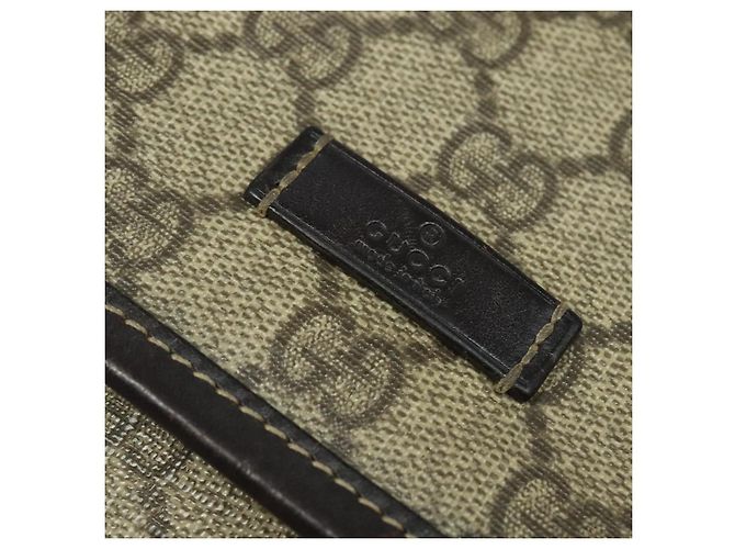 Bolso de Hombro GG Supreme PVC Beige Plata de GUCCI 223666 Auth ep10673 - vista 14