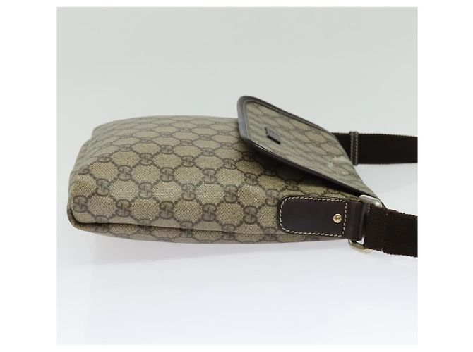 Bolso de Hombro GG Supreme PVC Beige Plata de GUCCI 223666 Auth ep10673 - vista 5