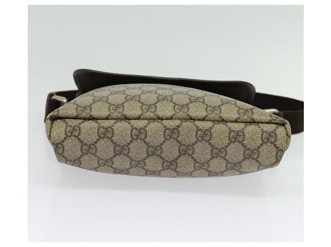 Bolso de Hombro GG Supreme PVC Beige Plata de GUCCI 223666 Auth ep10673 - vista 9