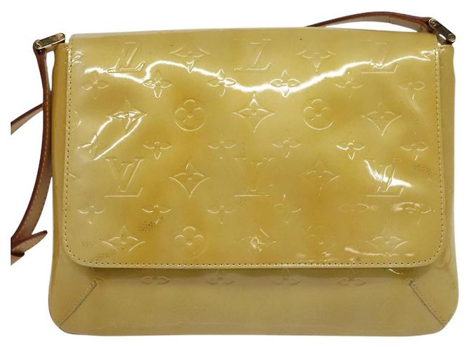 LOUIS VUITTON Borsa Thompson Street Monogram Vernis Beige M91301 LV Auth ep10811 - vista 13