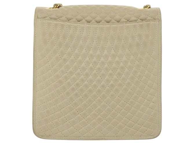 BALLY Borsa a Spalla con Catena Pelle Avorio Oro Auth 140275 D'oro Crudo - vista 2