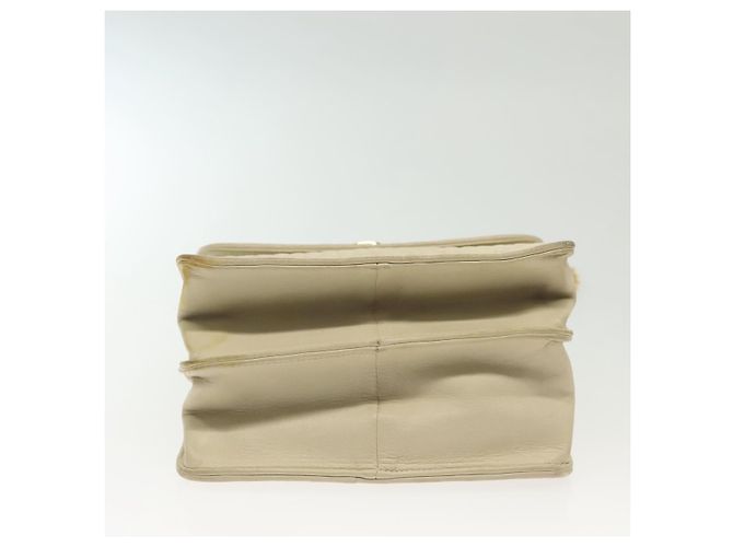 BALLY Borsa a Spalla con Catena Pelle Avorio Oro Auth 140275 D'oro Crudo - vista 5