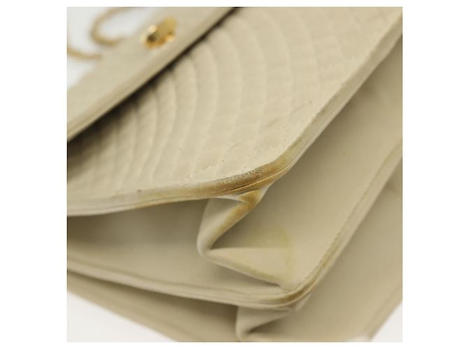 BALLY Borsa a Spalla con Catena Pelle Avorio Oro Auth 140275 D'oro Crudo - vista 8