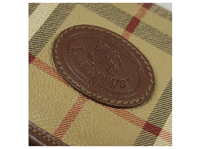 Autre Marque Borsa a Spalla Burberrys Nova Check PVC Beige Oro Auth ep10875 D'oro - vista 17