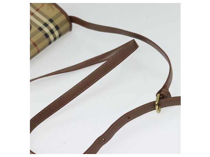Autre Marque Borsa a Spalla Burberrys Nova Check PVC Beige Oro Auth ep10875 D'oro - vista 7