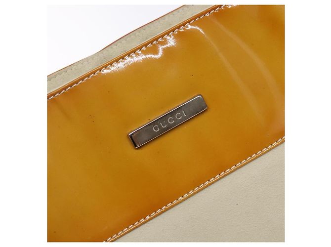 Borsa a Spalla GUCCI Smalto Arancione Argento 000 1013 0555 Auth bs29061 - vista 15