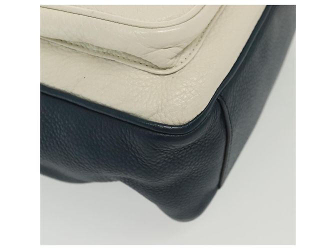 Borsa a Spalla PRADA in Pelle Bianca Blu Argento Autentica bs29256 Bianco - vista 14