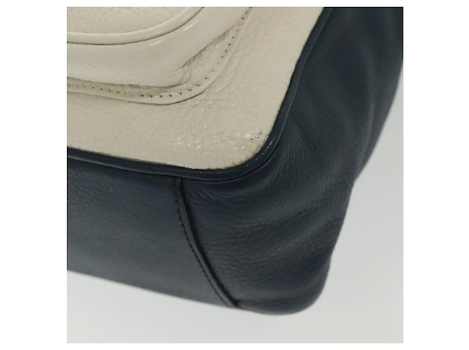 Borsa a Spalla PRADA in Pelle Bianca Blu Argento Autentica bs29256 Bianco - vista 15