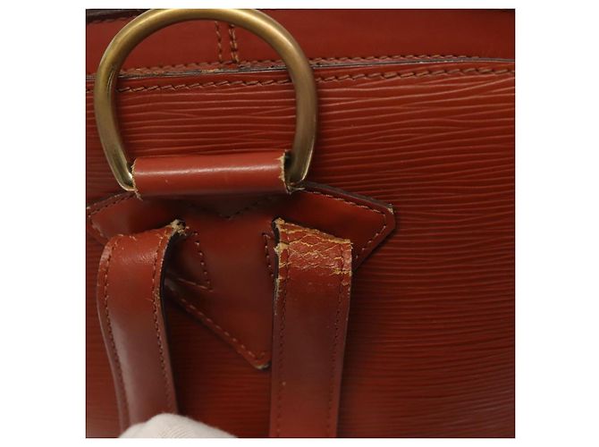 LOUIS VUITTON Borsa a Spalla Epi Coblanc Marrone M52293 LV Auth BA4973 - vista 9