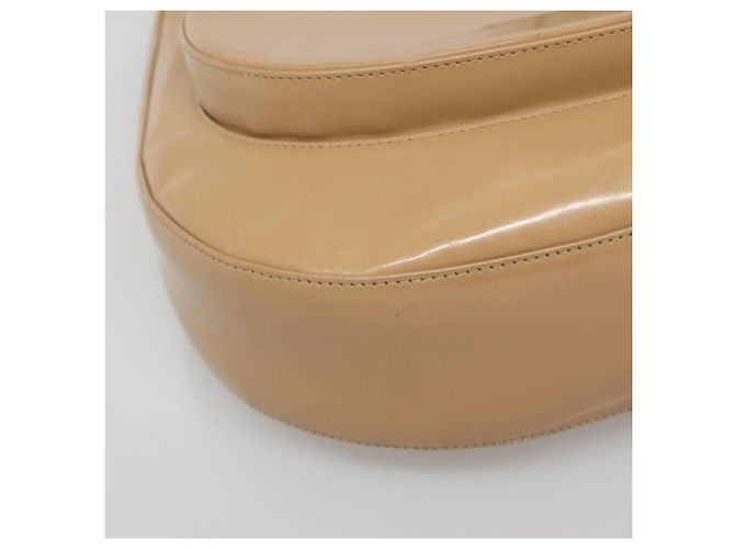 Borsa a Spalla Salvatore Ferragamo Smalto Beige Argento Auth bs29120 - vista 11