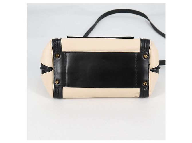 Chloé Chloe Little Alice Handtasche aus Leder 2 in 1 Weiß Gold Auth BA5358V - Ansicht 11