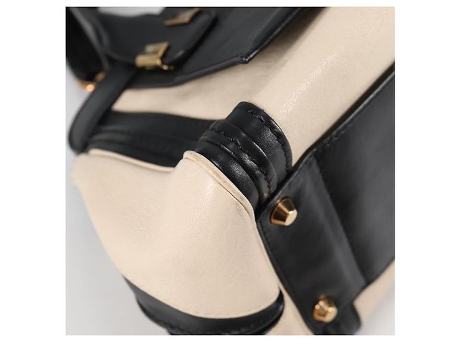Chloé Chloe Little Alice Handtasche aus Leder 2 in 1 Weiß Gold Auth BA5358V - Ansicht 12