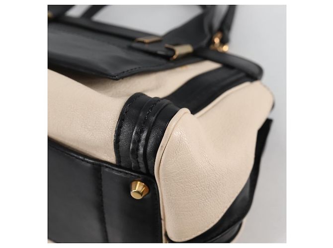 Chloé Chloe Little Alice Handtasche aus Leder 2 in 1 Weiß Gold Auth BA5358V - Ansicht 13