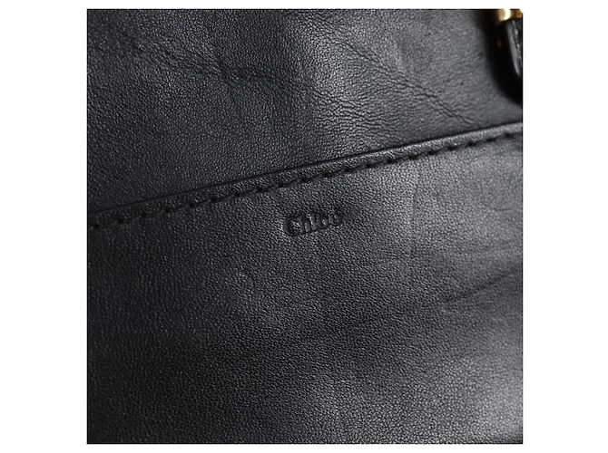 Chloé Chloe Little Alice Handtasche aus Leder 2 in 1 Weiß Gold Auth BA5358V - Ansicht 16