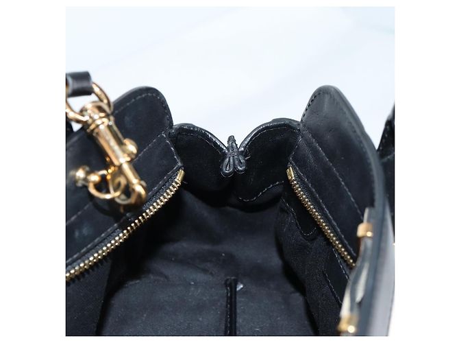 Chloé Chloe Little Alice Handtasche aus Leder 2 in 1 Weiß Gold Auth BA5358V - Ansicht 20