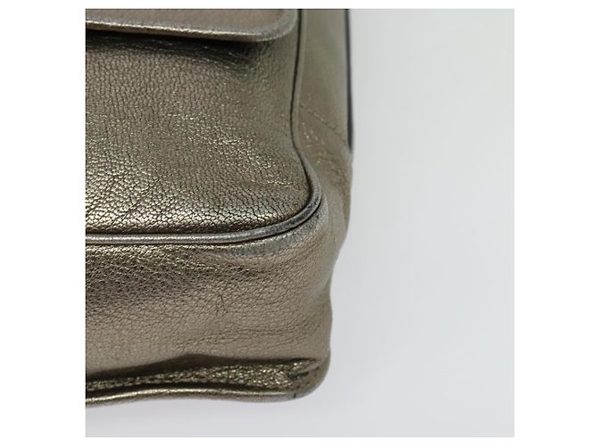 LOEWE Borsa a Spalla Anagram Pelle Dorata Auth yk19406 D'oro - vista 14