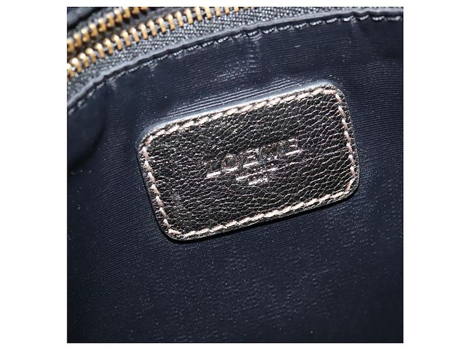LOEWE Borsa a Spalla Anagram Pelle Dorata Auth yk19406 D'oro - vista 18