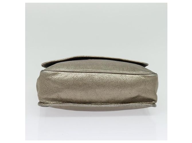 LOEWE Borsa a Spalla Anagram Pelle Dorata Auth yk19406 D'oro - vista 5