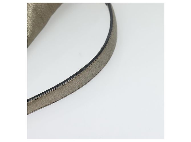 LOEWE Borsa a Spalla Anagram Pelle Dorata Auth yk19406 D'oro - vista 7