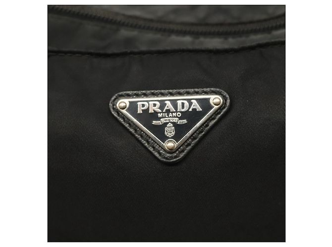 Borsa a Spalla PRADA Nylon Nero Argento Autentica yk19379 - vista 18