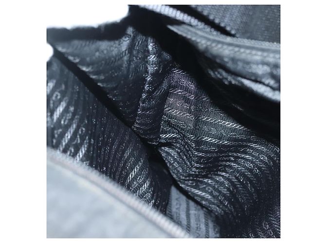 Borsa a Spalla PRADA Nylon Nero Argento Autentica yk19379 - vista 21