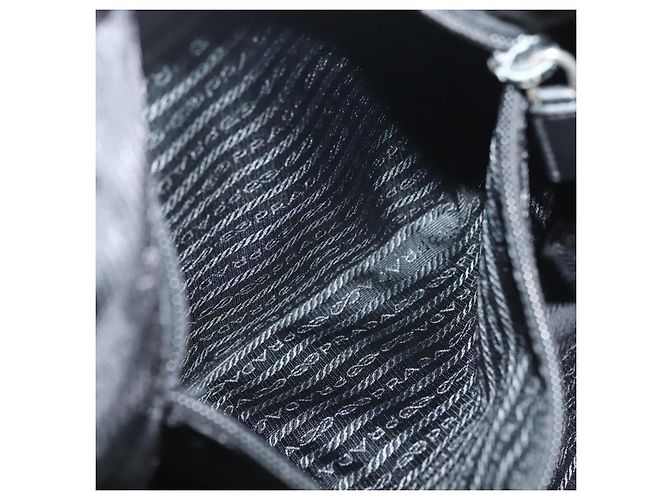 Borsa a Spalla PRADA Nylon Nero Argento Autentica yk19379 - vista 22