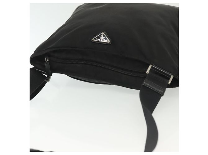 Borsa a Spalla PRADA Nylon Nero Argento Autentica yk19379 - vista 6