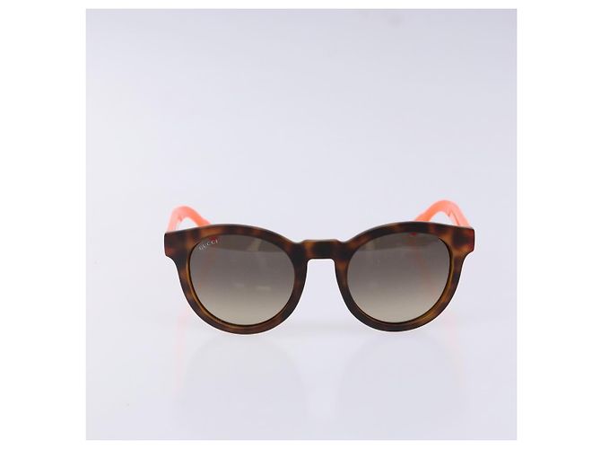 Gafas de sol GUCCI de plástico naranja Auth yk19462 - vista 2