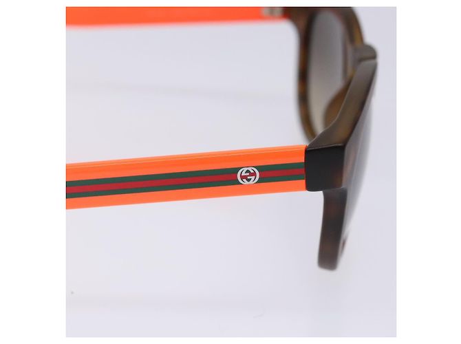Gafas de sol GUCCI de plástico naranja Auth yk19462 - vista 9
