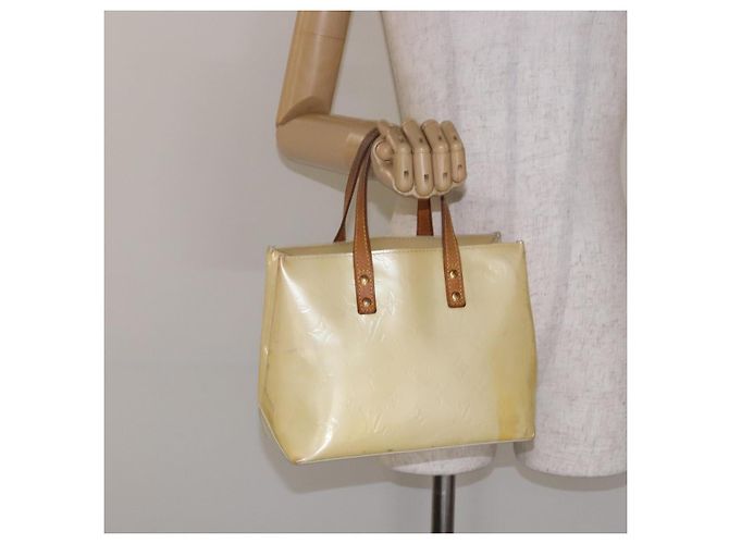 LOUIS VUITTON Borsa a Mano Monogram Vernis Reade PM Perle M91336 LV Auth BA5208 - vista 23