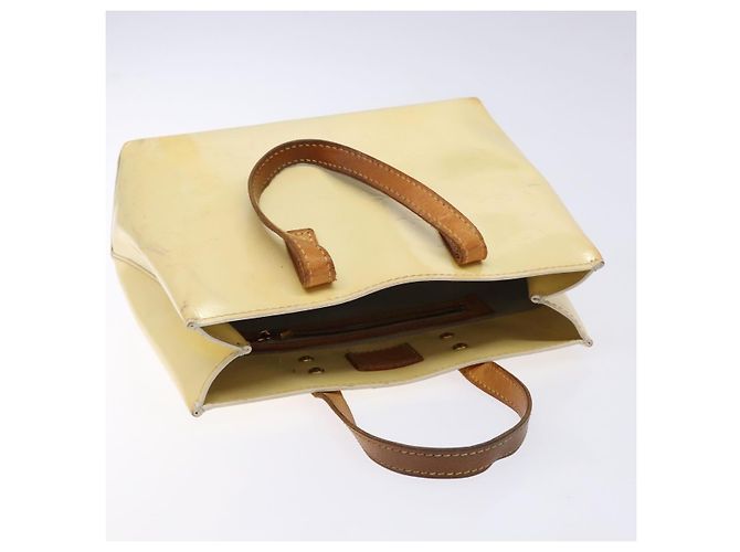 LOUIS VUITTON Borsa a Mano Monogram Vernis Reade PM Perle M91336 LV Auth BA5208 - vista 6