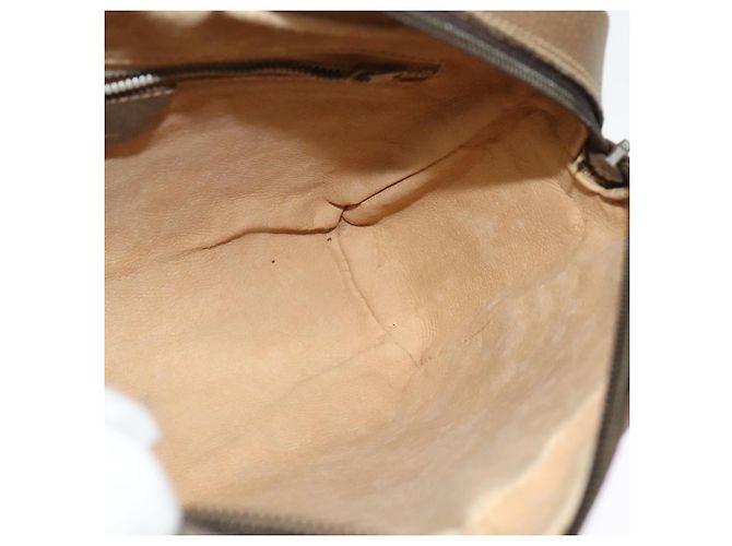 Borsa a Spalla GUCCI GG Supreme Web Sherry Line PVC Beige Oro Rosso Auth ep10859 D'oro - vista 17