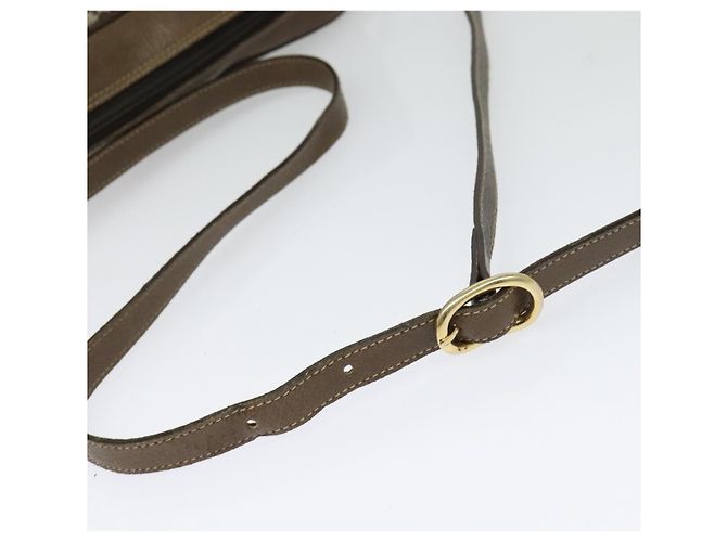 Borsa a Spalla GUCCI GG Supreme Web Sherry Line PVC Beige Oro Rosso Auth ep10859 D'oro - vista 7