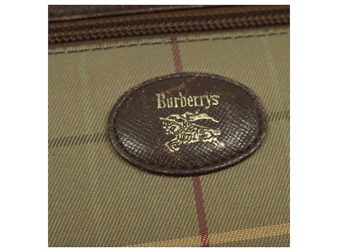 Autre Marque Borsa a spalla Burberrys Nova Check in tela beige oro Auth ep10865 D'oro - vista 10