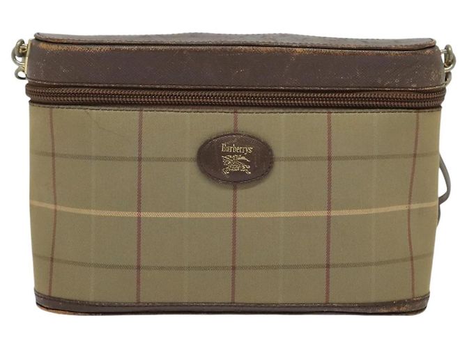 Autre Marque Borsa a spalla Burberrys Nova Check in tela beige oro Auth ep10865 D'oro - vista 13