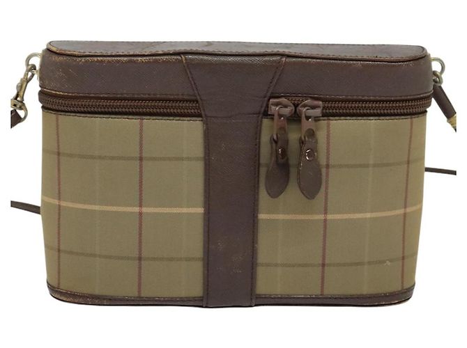 Autre Marque Borsa a spalla Burberrys Nova Check in tela beige oro Auth ep10865 D'oro - vista 2