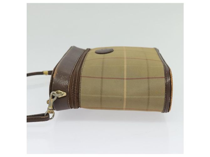Autre Marque Borsa a spalla Burberrys Nova Check in tela beige oro Auth ep10865 D'oro - vista 3