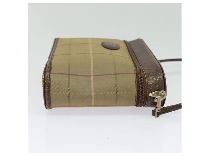 Autre Marque Borsa a spalla Burberrys Nova Check in tela beige oro Auth ep10865 D'oro - vista 4