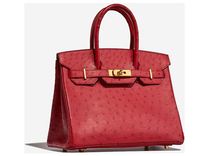 Hermès Borsa HERMES Birkin 30 in Pelle Esotica Rossa - 102894 Rosso - vista 5
