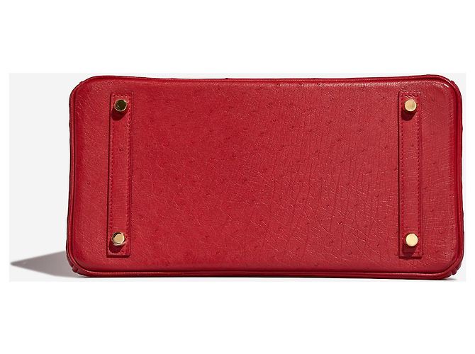 Hermès Borsa HERMES Birkin 30 in Pelle Esotica Rossa - 102894 Rosso - vista 9
