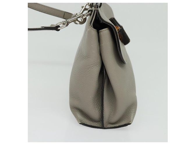 Gucci Bamboo Daily Top Handle in pelle Medium Marrone - vista 4